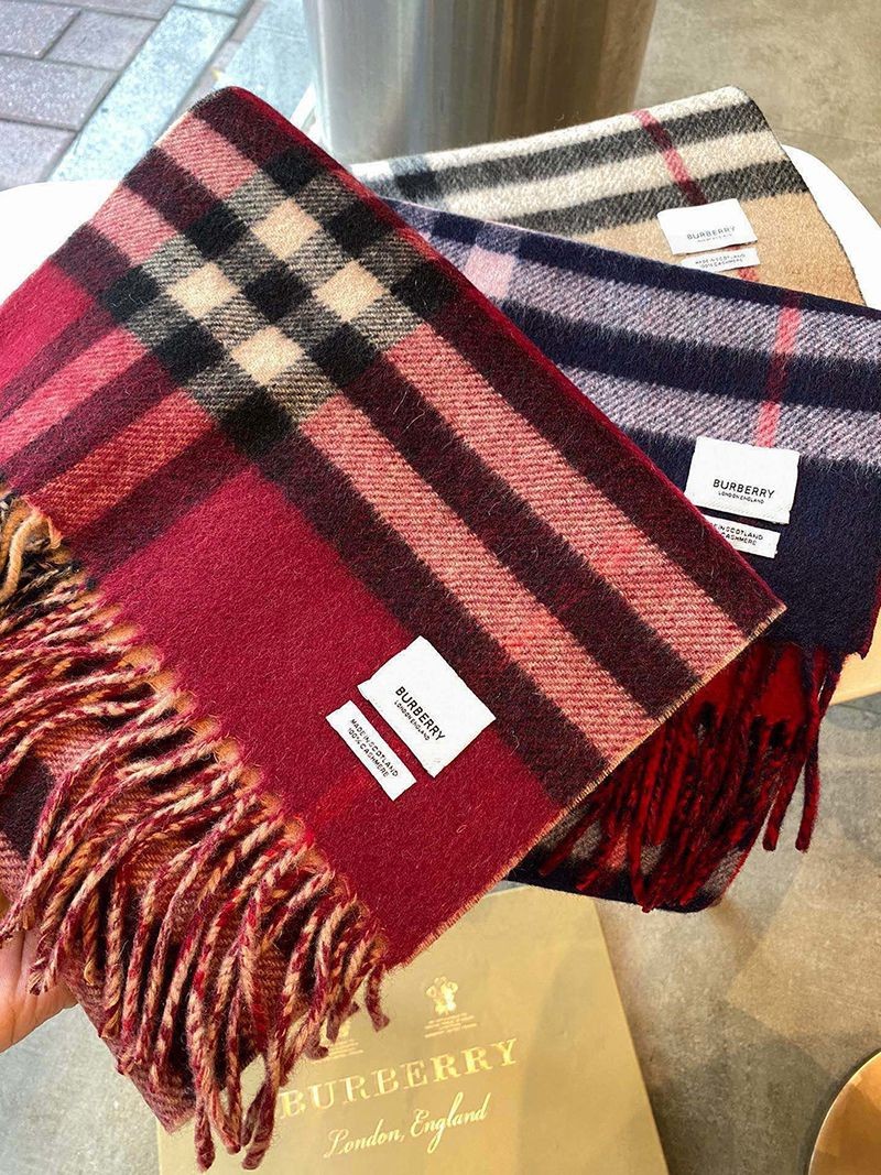 ★日本!!人気！バーバリー リバーシブル チェック カシミアスカーフ 偽物 Bar29169N級品