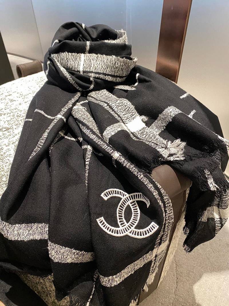 21AW 定番人気 シャネル ストール ウールコピー シルク カシミヤ CC shl82275代引きを販売