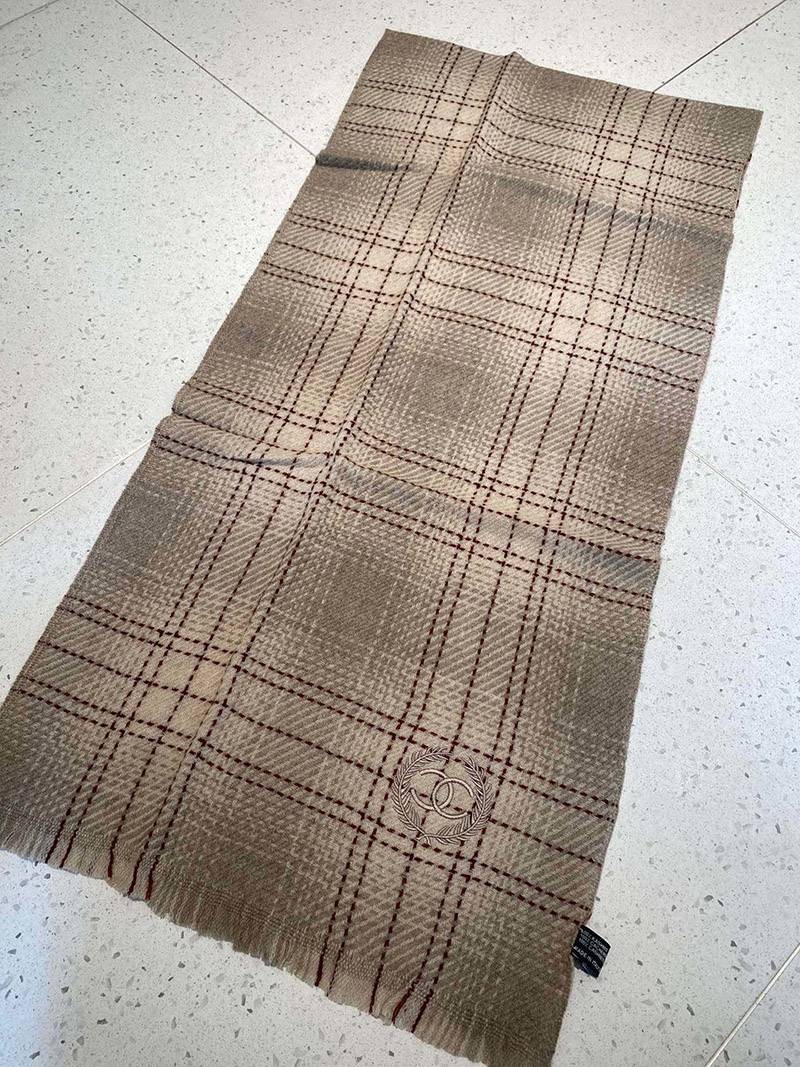 可愛い シャネル ウール チェック スカーフ・ストール shl96634高い品質