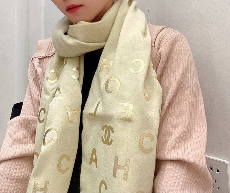 限定希少！シャネル★肌触り最高なフリンジカシミヤストール shw63420最高級