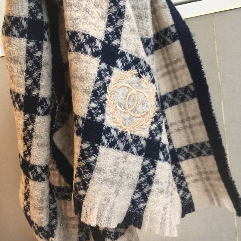 21-22AW シャネル★肌触り最高なフリンジカシミヤストール shz11332N級品