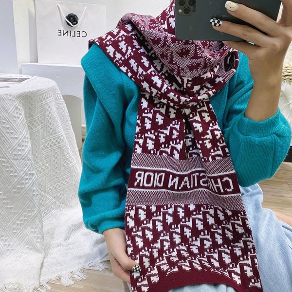 ディオール カシミア100% オブリーク スカーフ マフラー コピー ded04015高い品質