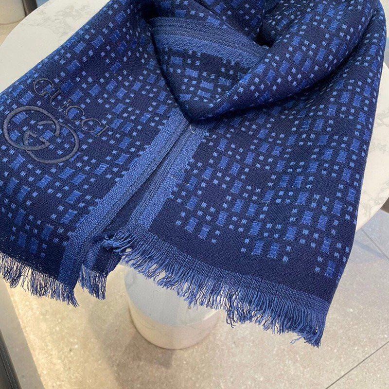 21-22AW グッチ グラフィックカシミヤスカーフ スーパーコピー gug75551人気