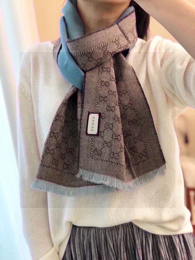 《大人気》グッチ GGジャカード 偽物 ウール スカーフ gum51545
