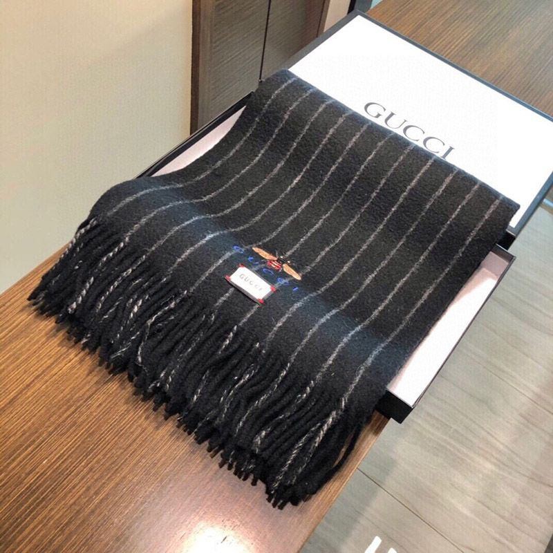 定番 グッチ 男女OK!GGマーク ストライプ ウールマフラー guq35149通販