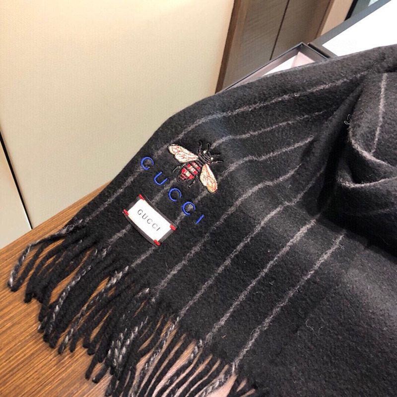 定番 グッチ 男女OK!GGマーク ストライプ ウールマフラー guq35149N級品
