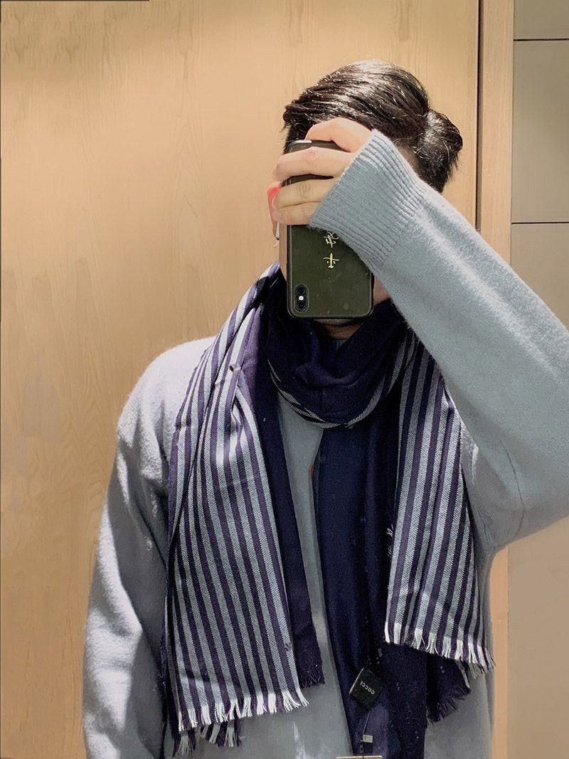 21-22AW グッチ★GGウール ラメ ジャカード スカーフ/マフラー gur72061代引きを販売