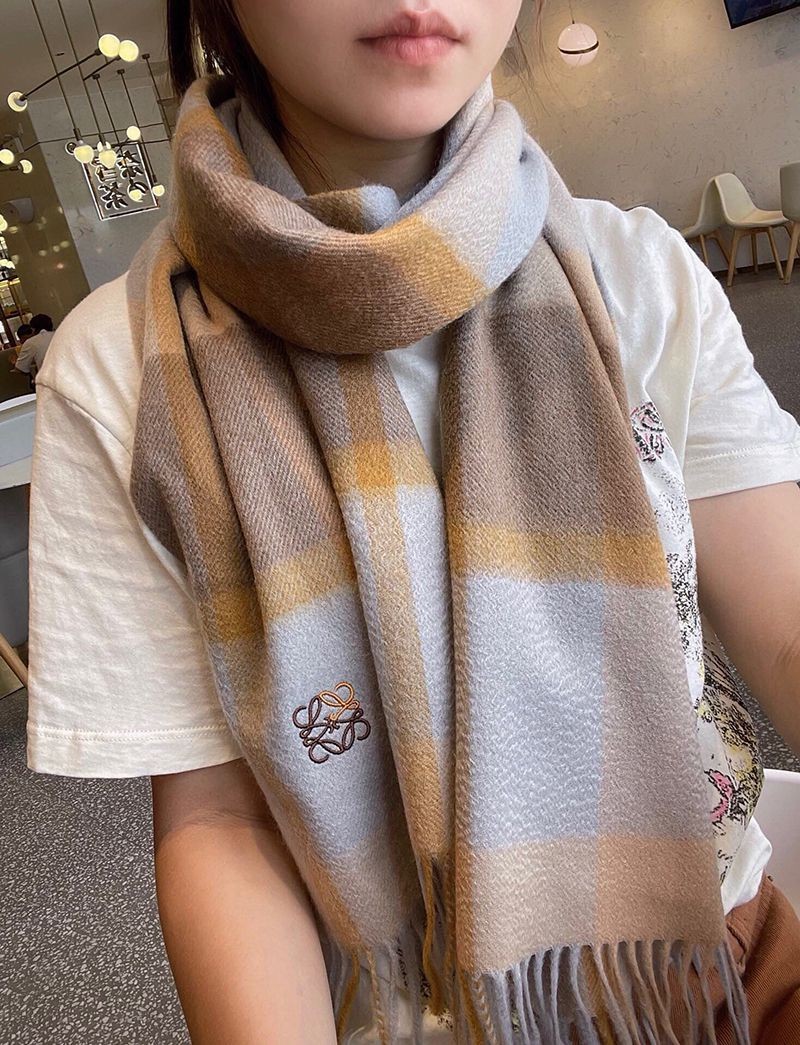 完売必至ロエベ ストライプ スカーフ 偽物(カシミヤ) loe34835通販