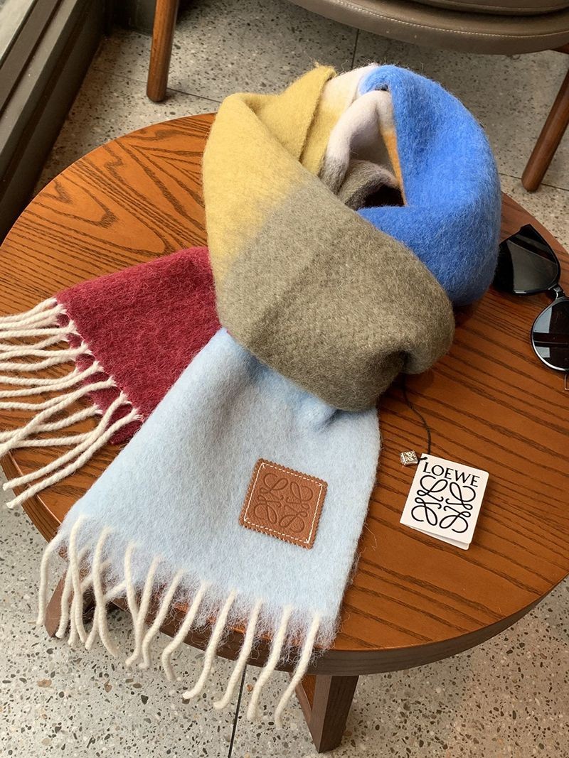 超話題!ロエベ ストライプ スカーフ 偽物(カシミヤ) lon65659N級品
