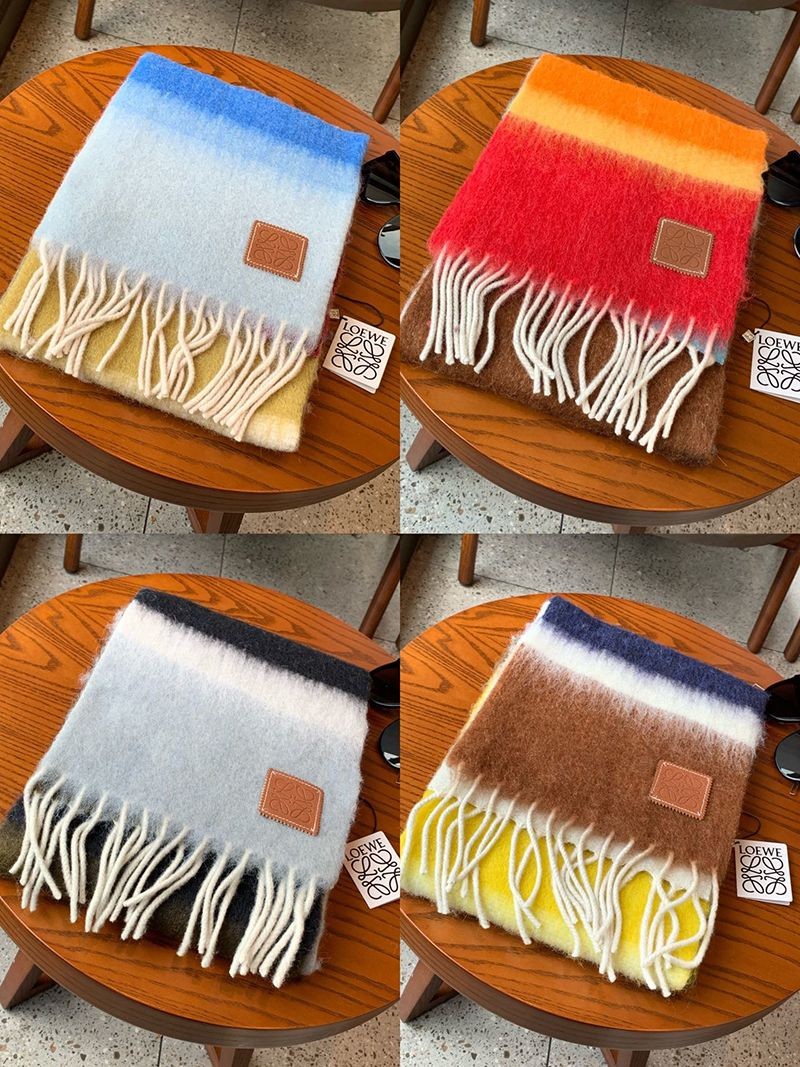 超話題!ロエベ ストライプ スカーフ 偽物(カシミヤ) lon65659品質保証