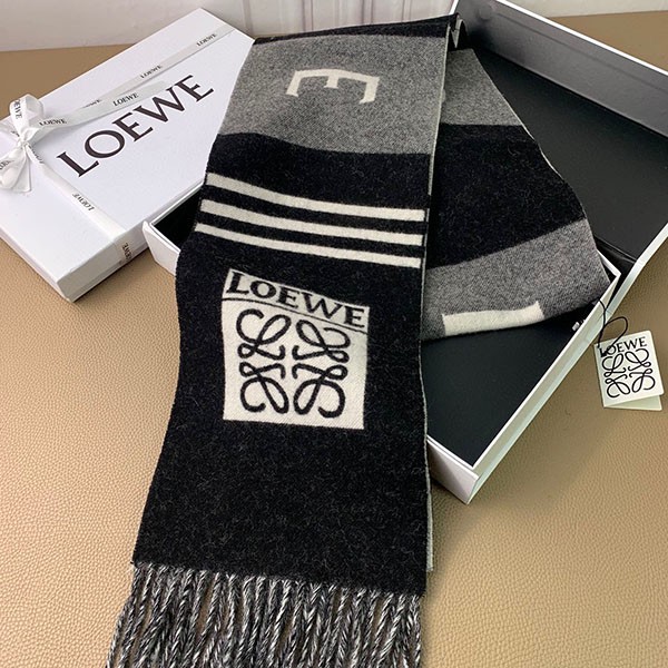 大人気!!新色 ロエベ アナグラム マフラー コピー (ウール&カシミヤ) lou33348高い品質