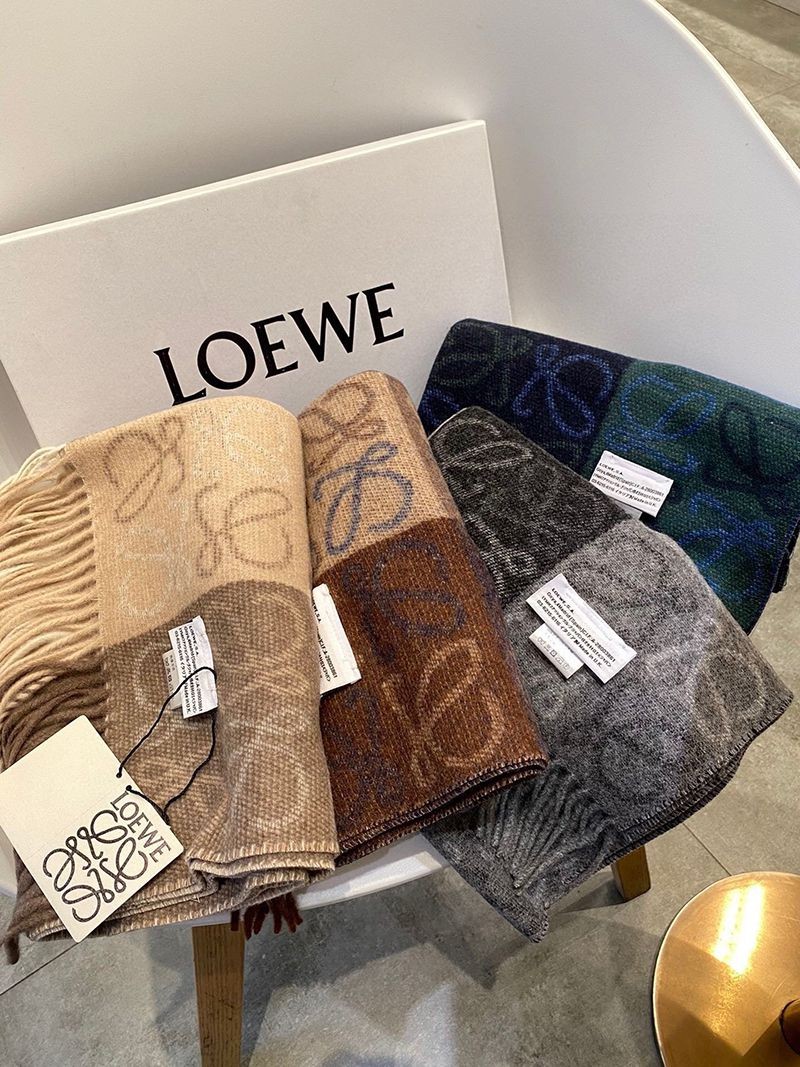 ☆超人気☆ロエベ アナグラム ライン スカーフ コピー(ウール＆シルク＆カシミヤ) loy46463N級品