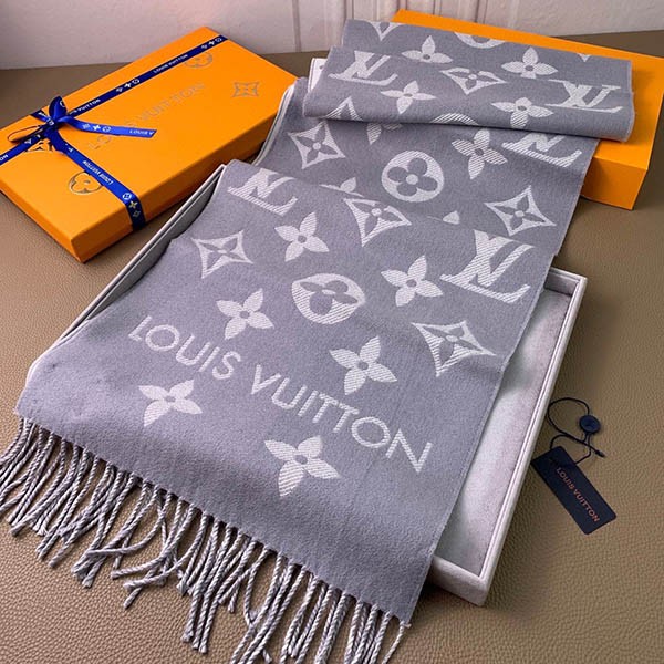 大胆＆温か★ルイヴィトン マフラー 偽物★エシャルプ・LV エセンシャル M77727激安送料無料
