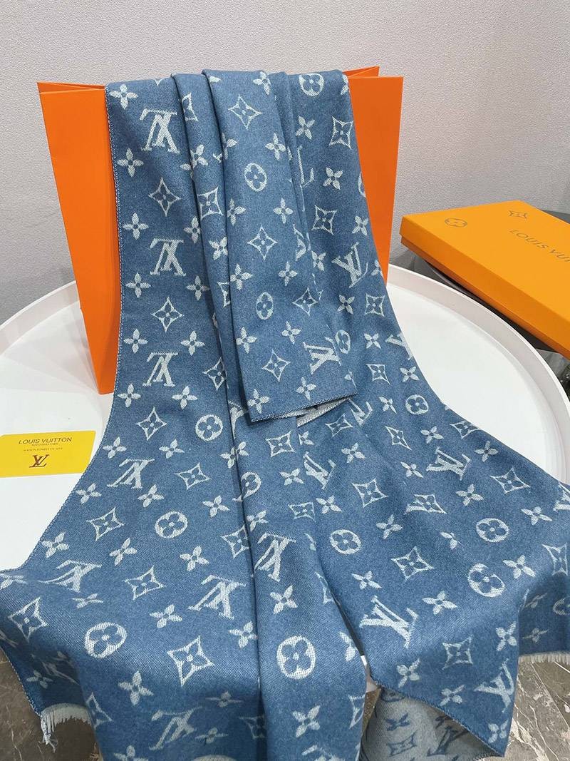 定番 ギフトに最適♪ルイヴィトン カシミヤ・シルクマフラー vub79481高い品質