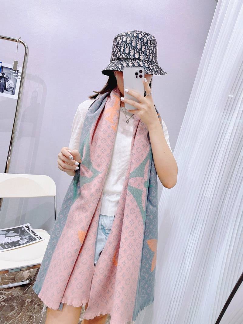 超希少！ルイヴィトン カシミヤ・シルクマフラー コピー vue32716通販