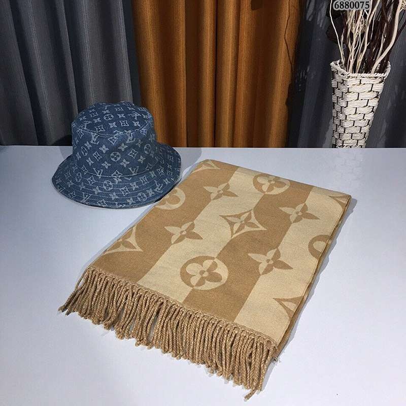 超希少！ルイヴィトン カシミヤ タッセル マフラ コピー 早い者勝ち♡ vuh67003激安送料無料