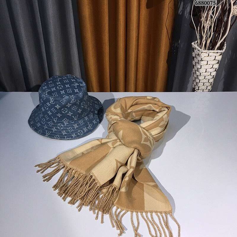 超希少！ルイヴィトン カシミヤ タッセル マフラ コピー 早い者勝ち♡ vuh67003N級品