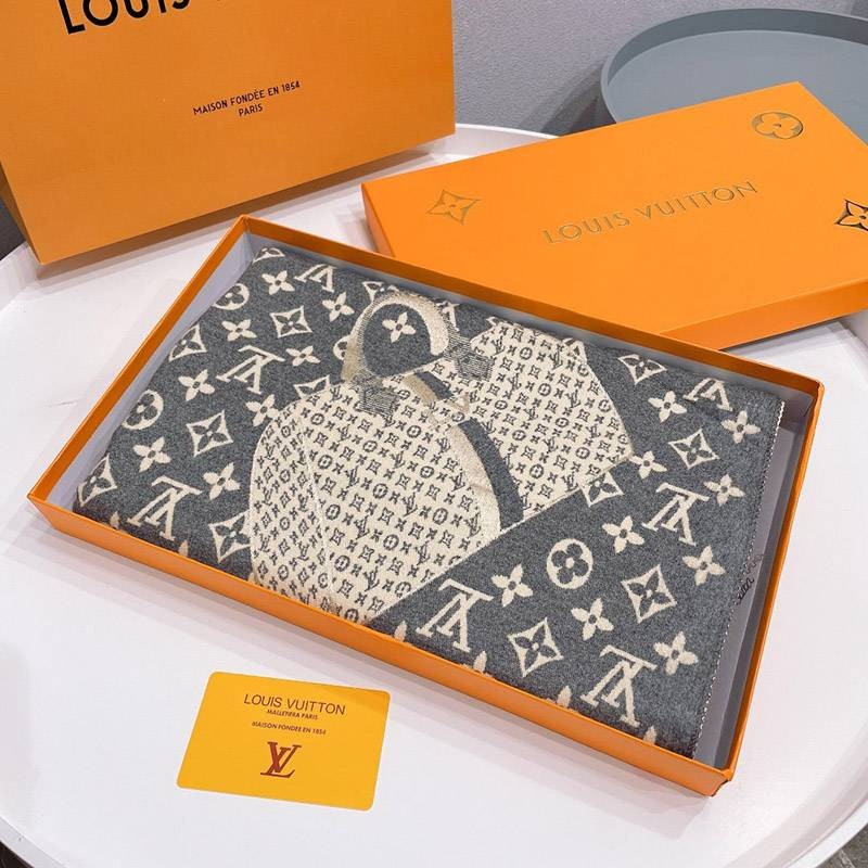 ☆超人気☆ルイヴィトン カシミヤ・シルクマフラー コピー vul71289N級品
