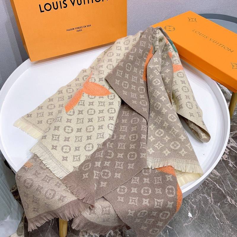 定番人気 ルイヴィトン カシミヤ・シルクマフラー vut26451代引きを販売