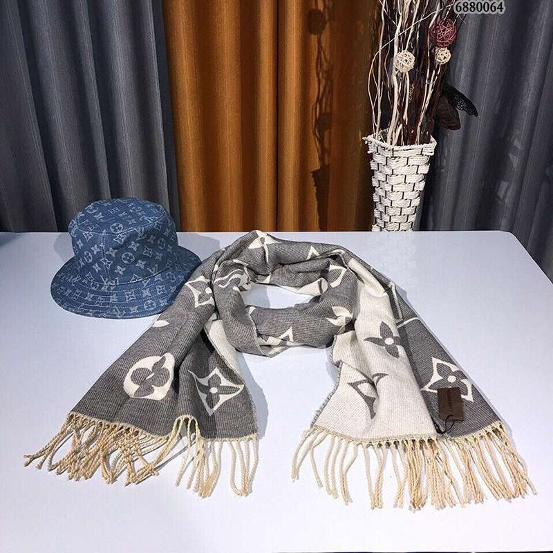超話題!ルイヴィトン カシミヤ タッセル マフラ 偽物N級品 vuv26317N級品