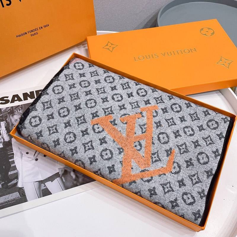 ギフトに最適♪ルイヴィトン カシミヤ・シルクマフラー vux21233N級品