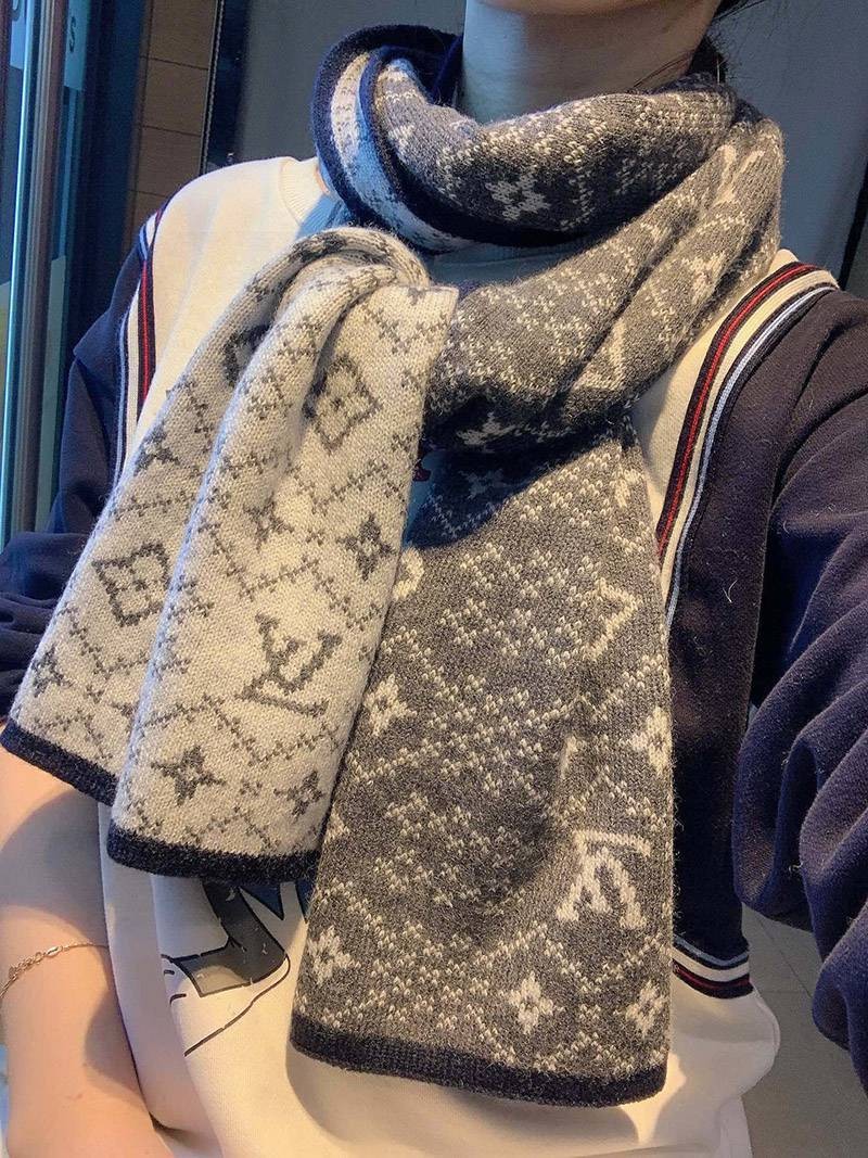 超人気 ルイヴィトン カシミヤ ニット マフラ 偽物N級品 vuz34507通販