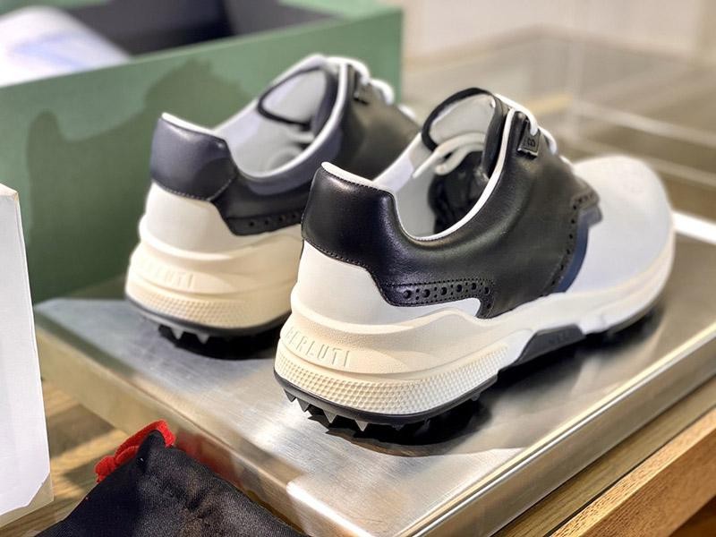 目を惹くカラーベルルッティ スニーカー N級品◆上質 スクリットレザー×ナイロン きれいめ スニーカー bea97486代引きを販売