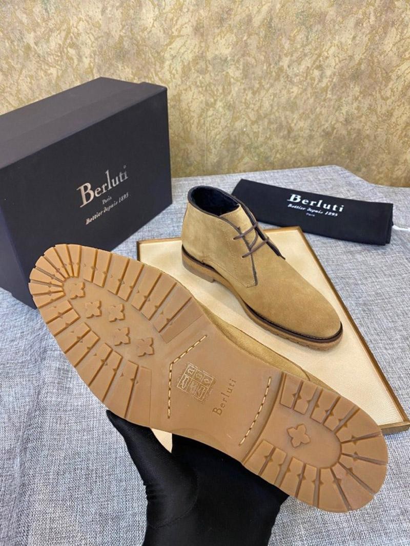 大人気!21AW★ベルルッティ★ クラシック チェルシーブーツ偽物 bej37672N級品