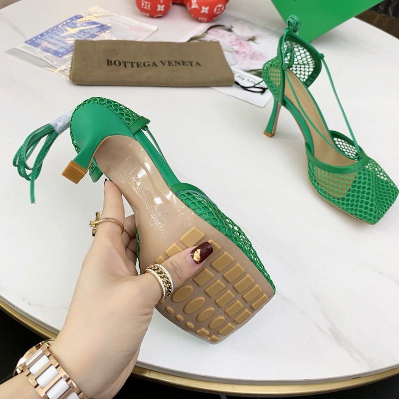 稀少ボッテガ ヴェネタ ストレッチ サンダル スーパーコピー 9cm ラムスキン bom63564人気