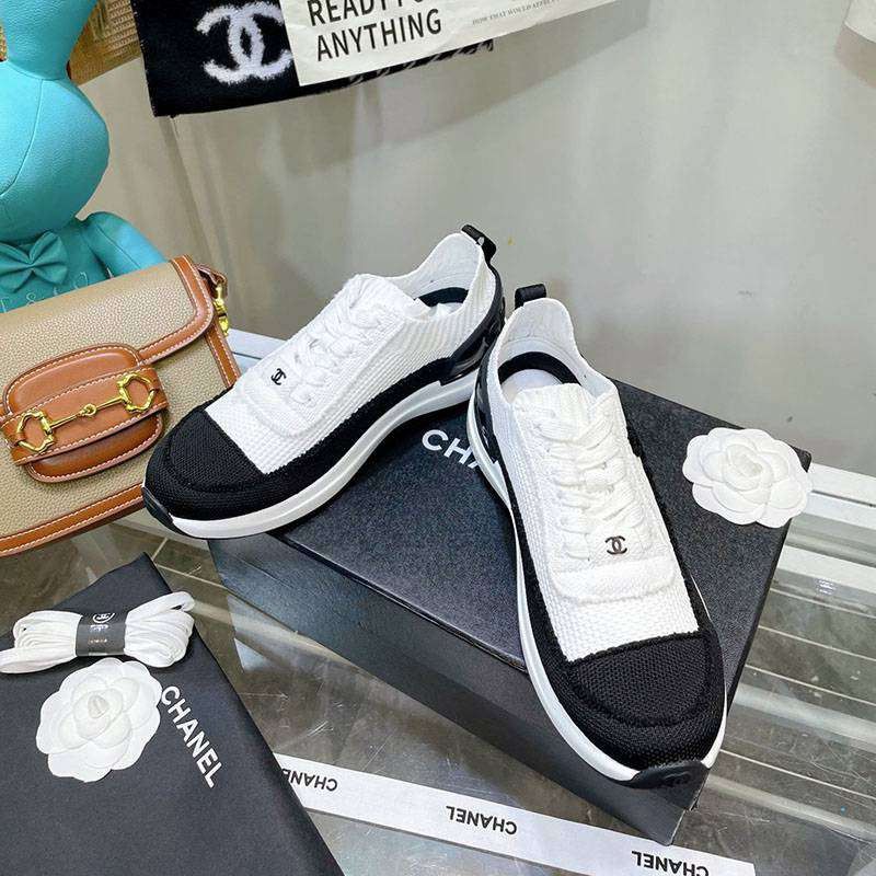 日本未入荷シャネル コピー CC ロゴ ニット スニーカー shc67497最高級