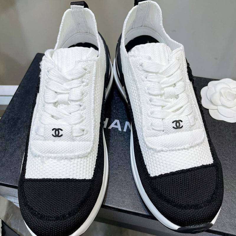 日本未入荷シャネル コピー CC ロゴ ニット スニーカー shc67497代引きを販売