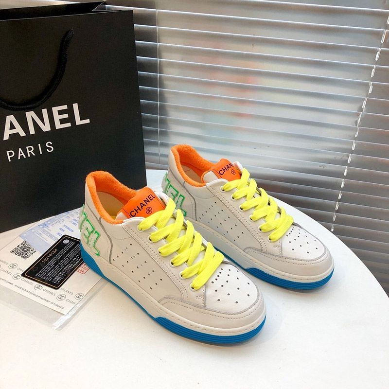 早い者勝ち♡シャネル マルチカラーレザースニーカー sz36 コピー shk59685人気