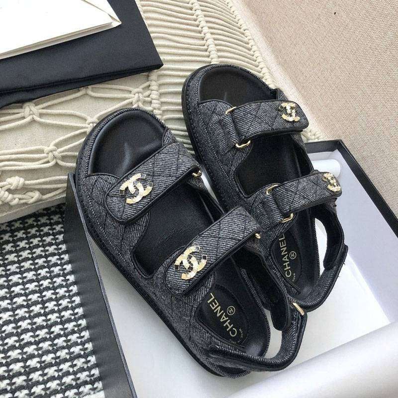21-22AWシャネル ニット サンダル コピー shu08312N級品
