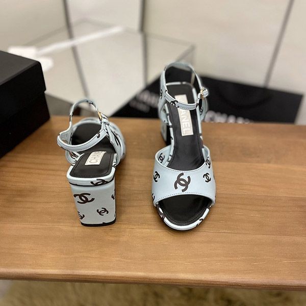 入手困難シャネル サンダル スーパーコピー プリント ラムスキン shy28353N級品