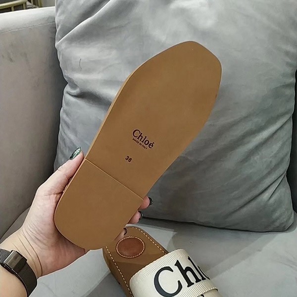 クロエ "woody"フラットミュール 偽物 CHC19U18808101代引きを販売