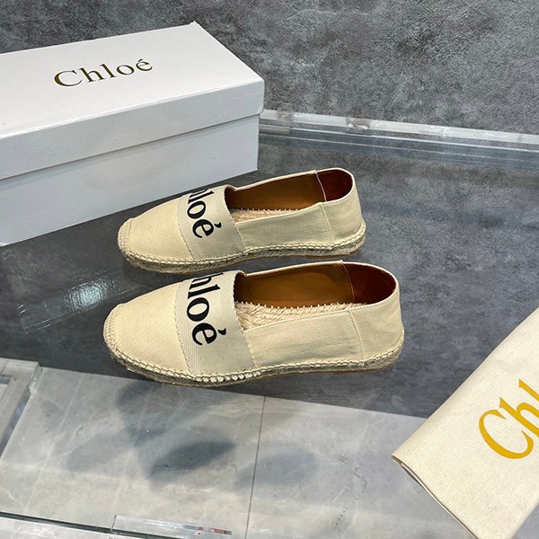 送料込 クロエ 偽物“woody”フラットエスパドリーユ CHC21U447R4101N級品