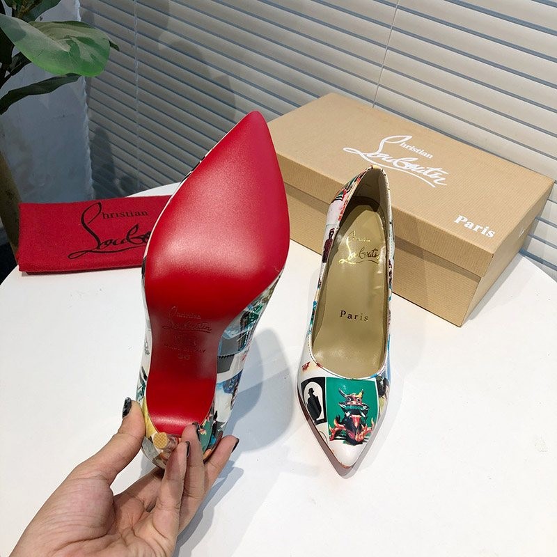 目を惹くカラー クリスチャンルブタン国内発■Tivoliプリントパンプス Ruv48573N級品