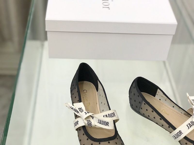 【日本未発売】ディオール “Miss B”偽物 バレエフラットシューズ ブラック プリュムティ dez59333人気
