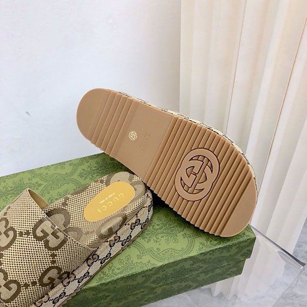 超話題!【グッチ】オリジナル GG 厚底スライドサンダル スーパーコピー gug53175代引きを販売