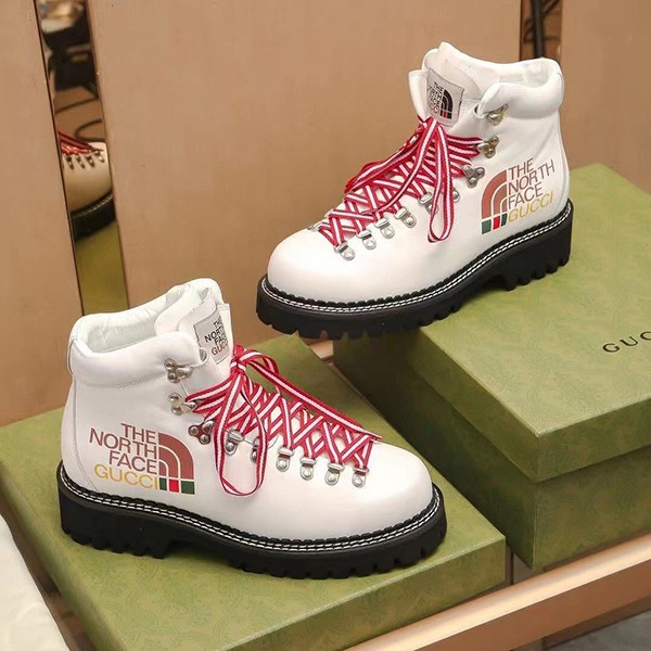 大人気!グッチ ノースフェイス メンズ ショートブーツ コピー guu41161N級品