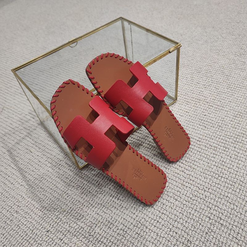 超話題!エルメス Oran sandal コピー オラン レザー＆キャンバス サンダル erc54412激安送料無料