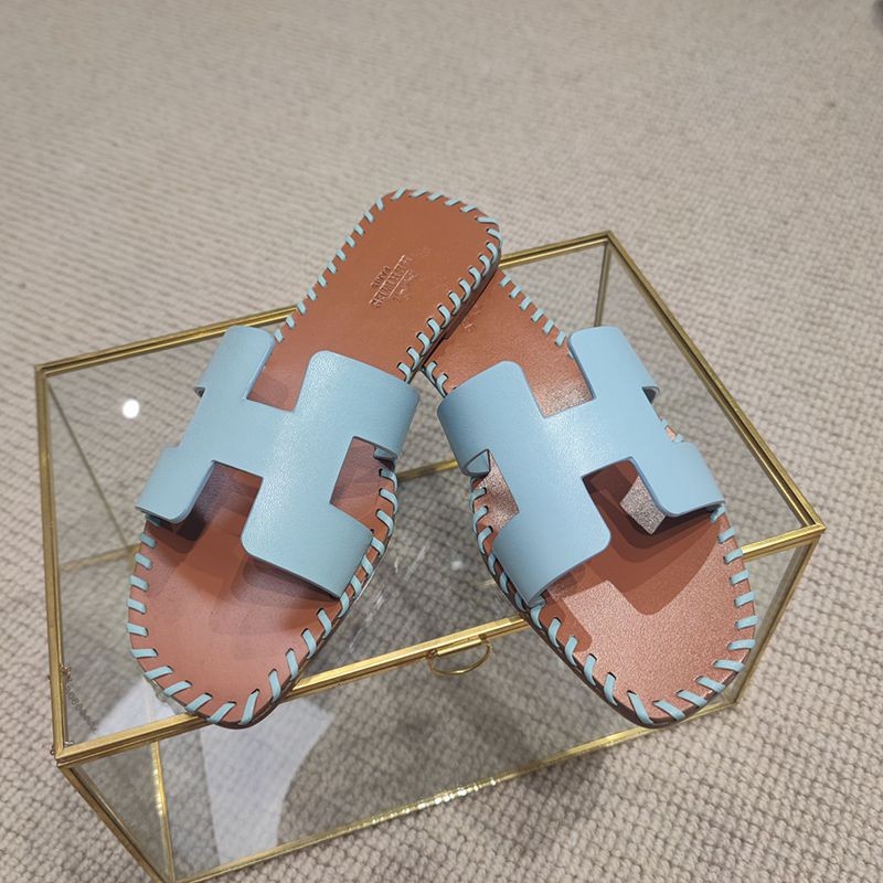日本未入荷エルメス Oran sandal 偽物 オラン レザー＆キャンバス サンダル erj95258激安送料無料