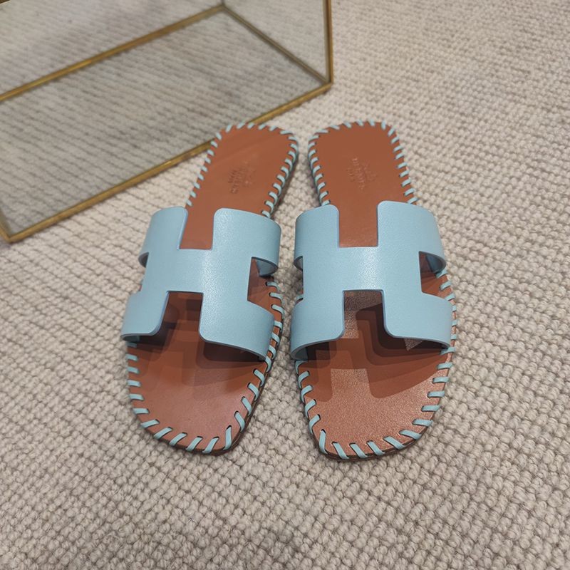 日本未入荷エルメス Oran sandal 偽物 オラン レザー＆キャンバス サンダル erj95258人気