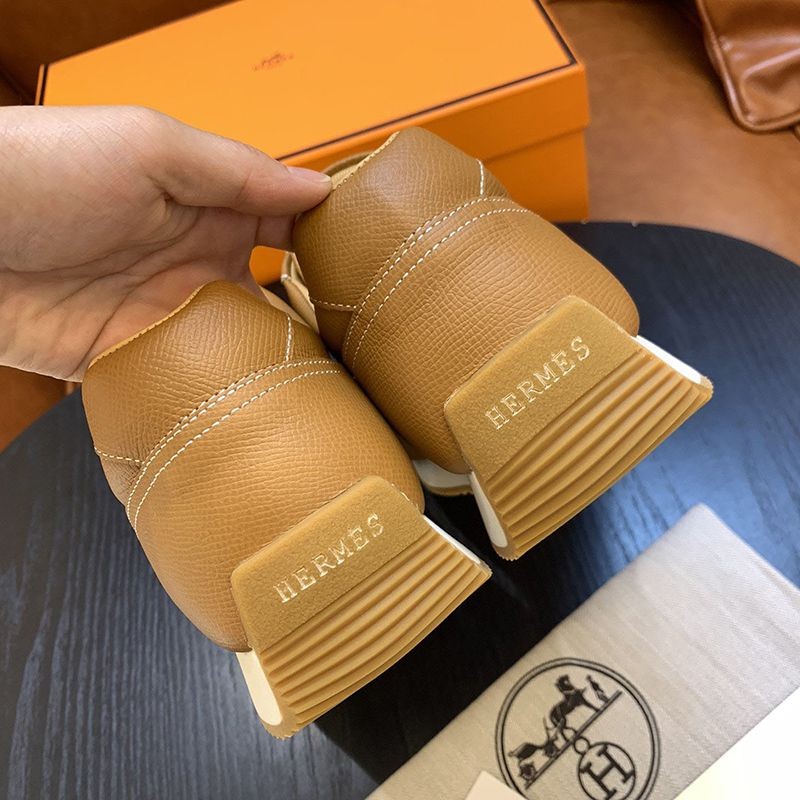 【日本未入荷】エルメス スニーカー 偽物 ブーメラン レザー エプソン eru86995最高級