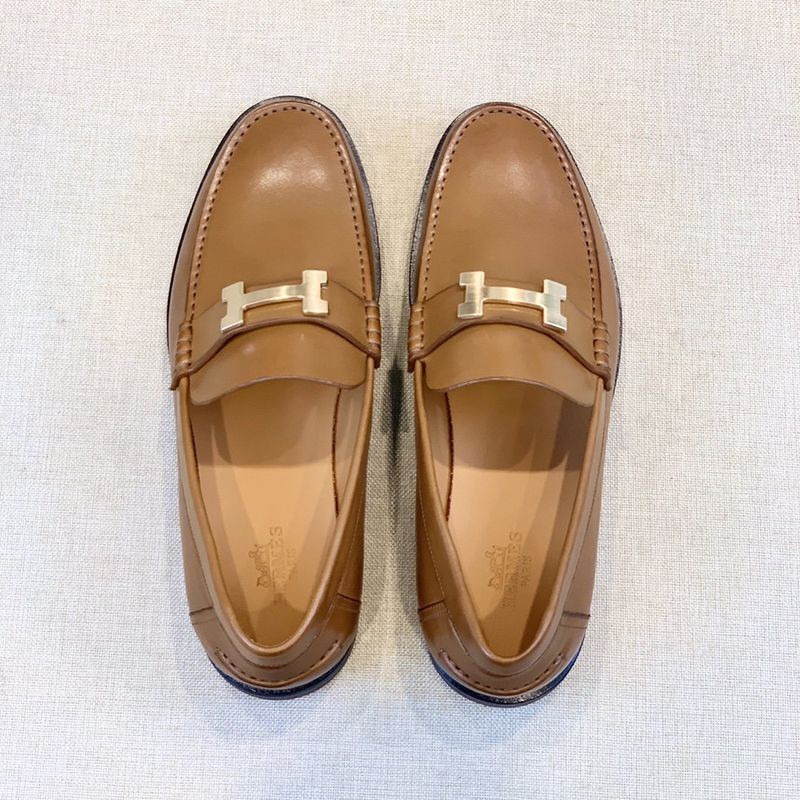【人気】エルメス Paris パリ "H" ロゴ ローファー スーパーコピー ery72137最高級