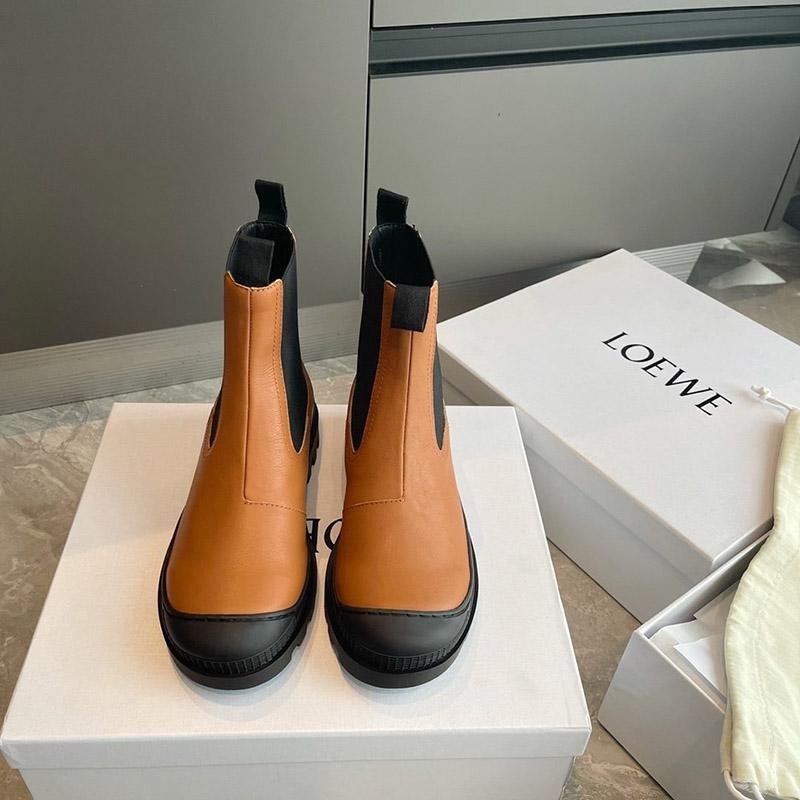 世界中で大人気♪ロエベ ブーツ コピー CHELSEA BOOT カーフ サイドゴアブーツ loh33544通販