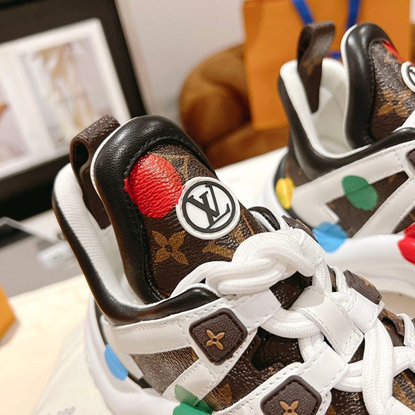 【ルイヴィトン×草間彌生 コピー】LV アークライト・ライン スニーカー 1AB9RC最高級