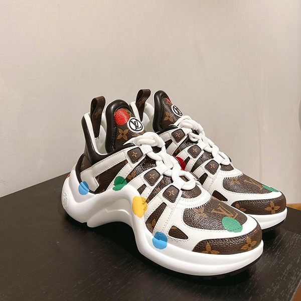 【ルイヴィトン×草間彌生 コピー】LV アークライト・ライン スニーカー 1AB9RCN級品