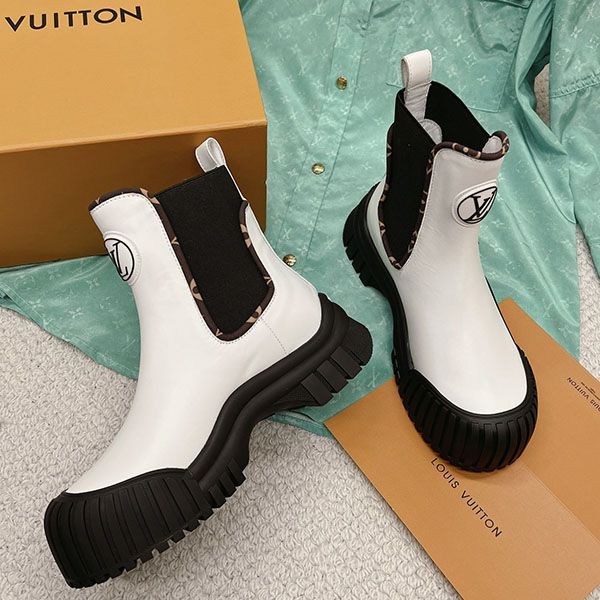 最安値挑戦 ルイヴィトン ルビー 偽物 ライン アンクルブーツ vuo86948代引きを販売