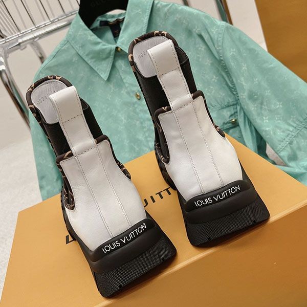 最安値挑戦 ルイヴィトン ルビー 偽物 ライン アンクルブーツ vuo86948品質保証